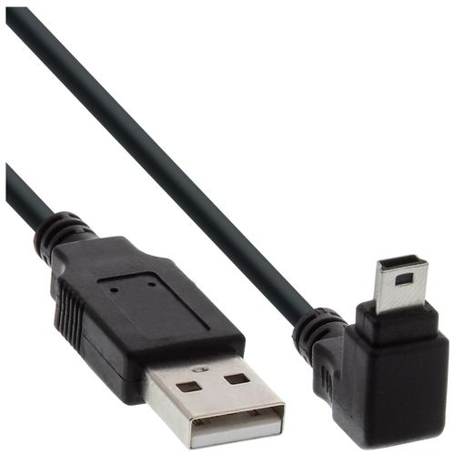 InLine - Câble USB - USB (M) droit pour mini USB type B (M) incliné - USB 2.0 - 30 cm - noir
