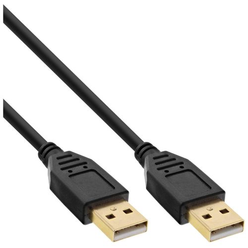 InLine - Câble USB - USB (M) pour USB (M) - 1 m - noir