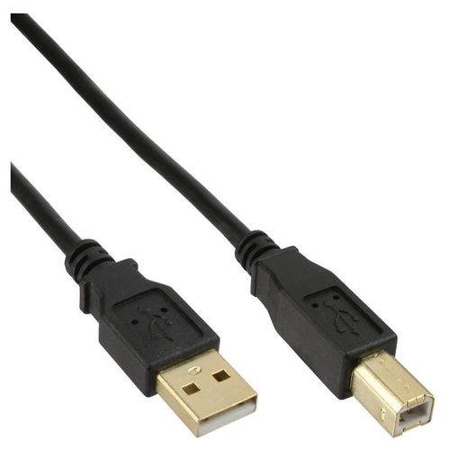 InLine - Câble USB - USB (M) pour USB type B (M) - USB 2.0 - 50 cm - noir