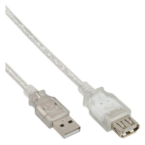 InLine - Rallonge de câble USB - USB (M) pour USB (F) - USB 2.0 - 50 cm - beige