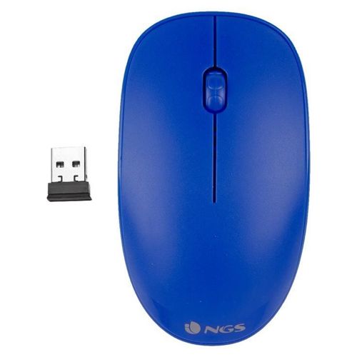 NGS Fog - Souris - droitiers et gauchers - optique - 2 boutons - sans fil - 2.4 GHz - récepteur sans fil USB - bleu - Pour la vente au détail - boîte de suspension