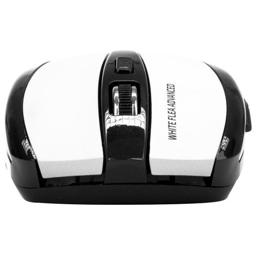 NGS Flea Advanced - Souris - optique - 5 boutons - sans fil - 2.4 GHz - récepteur sans fil USB - blanc