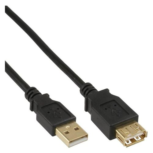 InLine - Rallonge de câble USB - USB (M) pour USB (F) - USB 2.0 - 2 m - noir