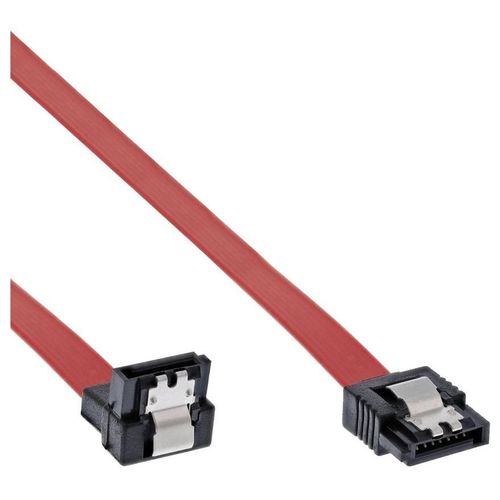 InLine - Câble SATA - SATA pour SATA - 70 cm - connecteur à 90°, verrouillé