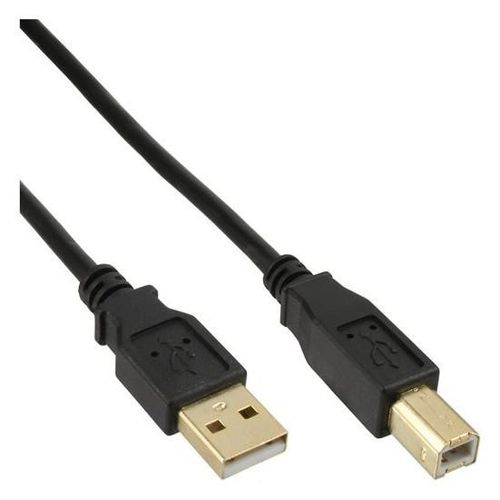 InLine - Câble USB - USB (M) pour USB type B (M) - 10 m - noir