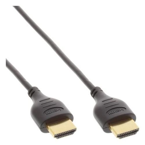 InLine Premium - Câble HDMI avec Ethernet - HDMI mâle pour HDMI mâle - 1.5 m - triple paire torsadée blindée - noir - support 4K