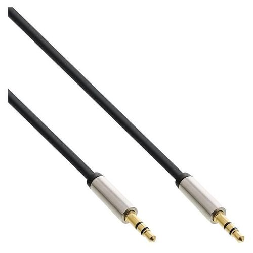 InLine - Câble audio - mini-phone stereo 3.5 mm mâle pour mini-phone stereo 3.5 mm mâle - 50 cm - noir