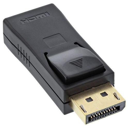 InLine - Adaptateur vidéo - DisplayPort mâle pour HDMI femelle - noir - support 4K