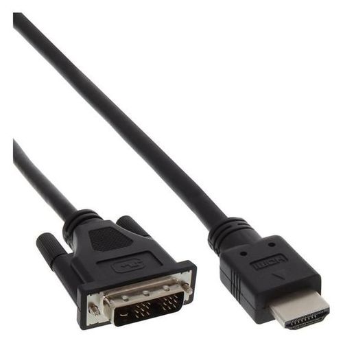 InLine - Câble adaptateur - DVI-D mâle pour HDMI mâle - 50 cm - noir - vis moletées