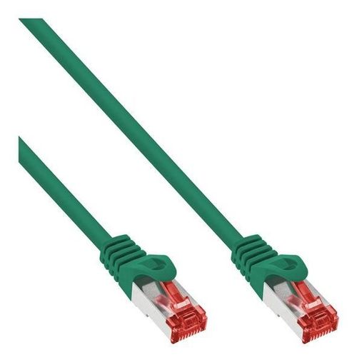 InLine - Cordon de raccordement - RJ-45 (M) pour RJ-45 (M) - 2 m - SFTP, PiMF - CAT 6 - moulé, sans crochet - vert