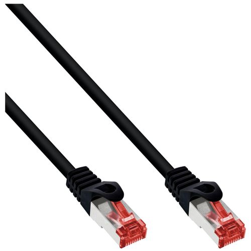 InLine - Cordon de raccordement - RJ-45 (M) pour RJ-45 (M) - 40 m - SFTP, PiMF - CAT 6 - moulé, sans crochet - noir