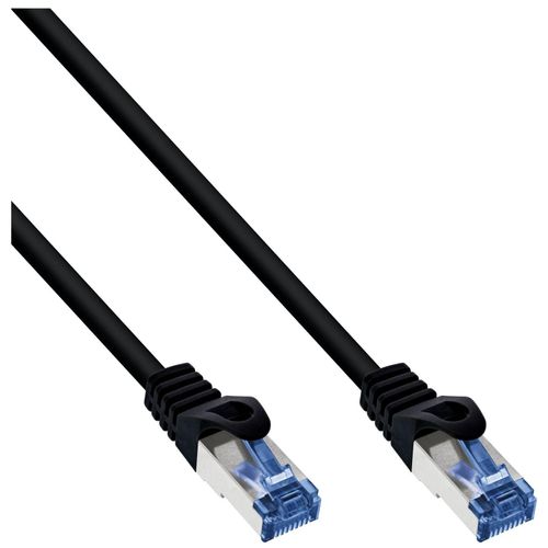 InLine - Cordon de raccordement - RJ-45 (M) pour RJ-45 (M) - 2 m - SFTP, PiMF - CAT 6a - extérieur, rond, bloqué - noir
