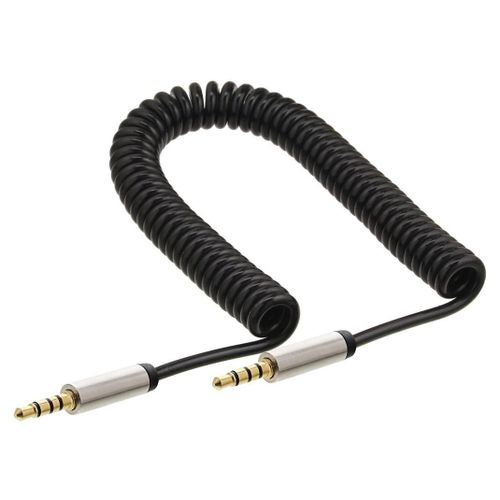 InLine Slim - Câble audio - mini jack 4 pôles prise pour mini jack 4 pôles prise - 2 m - noir - bobiné