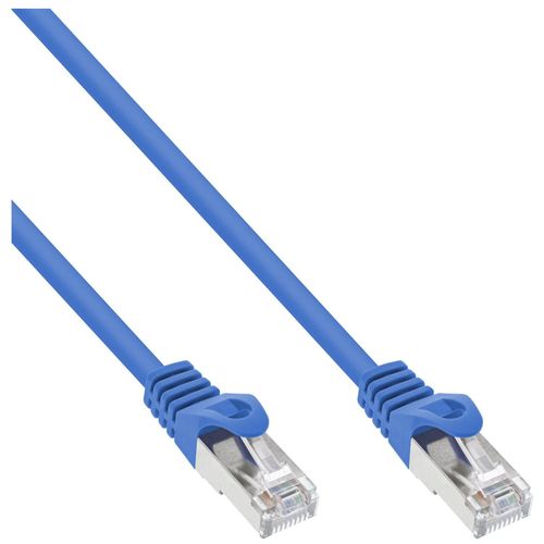InLine - Cordon de raccordement - RJ-45 (M) pour RJ-45 (M) - 10 m - SFTP - CAT 5e - moulé - bleu
