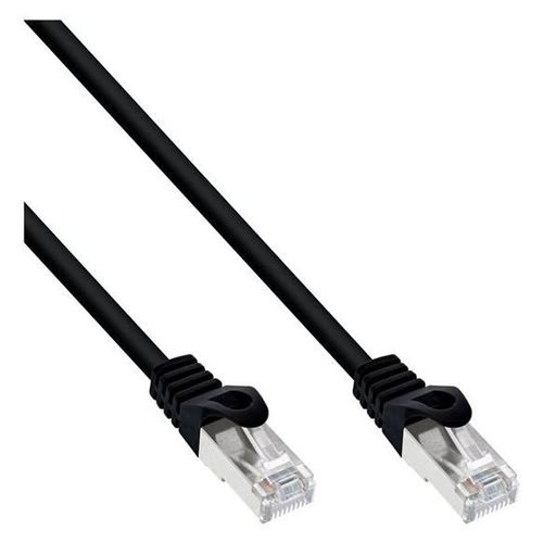 InLine - Cordon de raccordement - RJ-45 (M) pour RJ-45 (M) - 10 m - SFTP - CAT 5e - moulé - noir