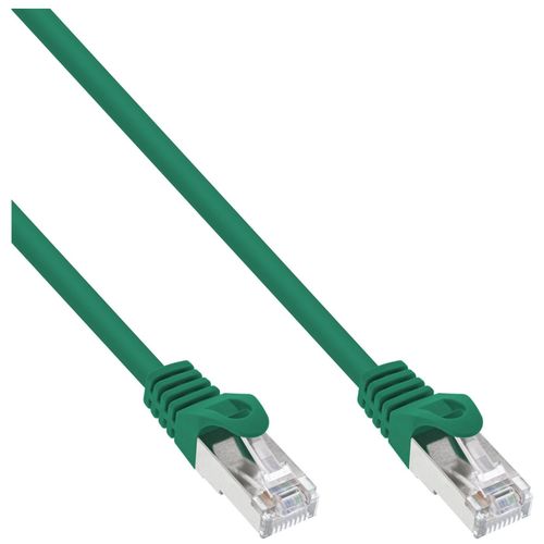 InLine - Cordon de raccordement - RJ-45 (M) pour RJ-45 (M) - 10 m - SFTP - CAT 5e - moulé - vert