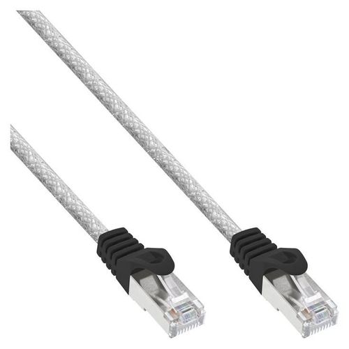 InLine - Cordon de raccordement - RJ-45 (M) pour RJ-45 (M) - 10 m - SFTP - CAT 5e - moulé - transparent