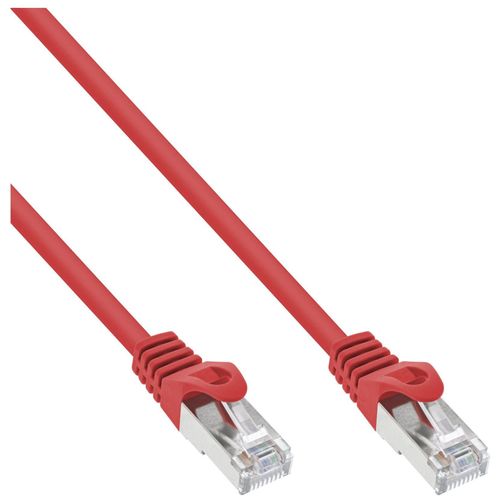 InLine - Cordon de raccordement - RJ-45 (M) pour RJ-45 (M) - 10 m - SFTP - CAT 5e - moulé - rouge