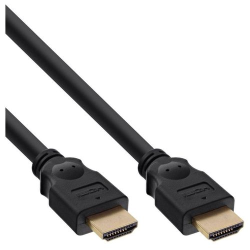 InLine High Speed - Câble HDMI - HDMI mâle pour HDMI mâle - 30 cm - noir - support 1080p