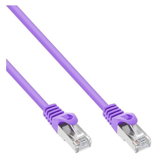 InLine - Cordon de raccordement - RJ-45 (M) pour RJ-45 (M) - 2 m - SFTP - CAT 5e - moulé - violet