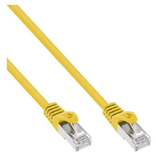 InLine - Cordon de raccordement - RJ-45 (M) pour RJ-45 (M) - 2 m - SFTP - CAT 5e - moulé - jaune