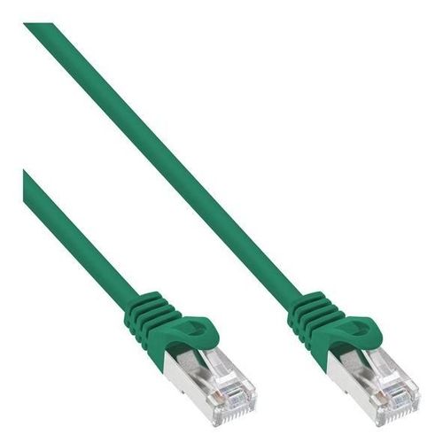InLine - Cordon de raccordement - RJ-45 (M) pour RJ-45 (M) - 1 m - SFTP - CAT 5e - moulé - vert