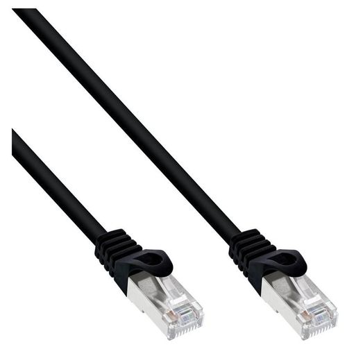 InLine - Cordon de raccordement - RJ-45 (M) pour RJ-45 (M) - 1 m - SFTP - CAT 5e - moulé - noir