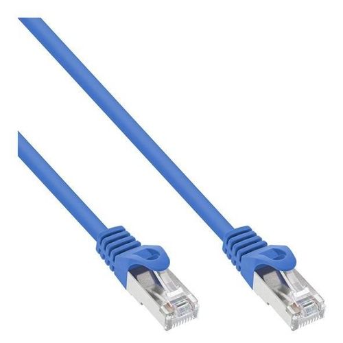 InLine - Cordon de raccordement - RJ-45 (M) pour RJ-45 (M) - 20 m - SFTP - CAT 5e - moulé - bleu