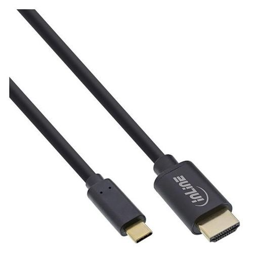 InLine - Câble vidéo/audio - HDMI mâle pour 24 pin USB-C mâle - 2 m - noir - support 4K