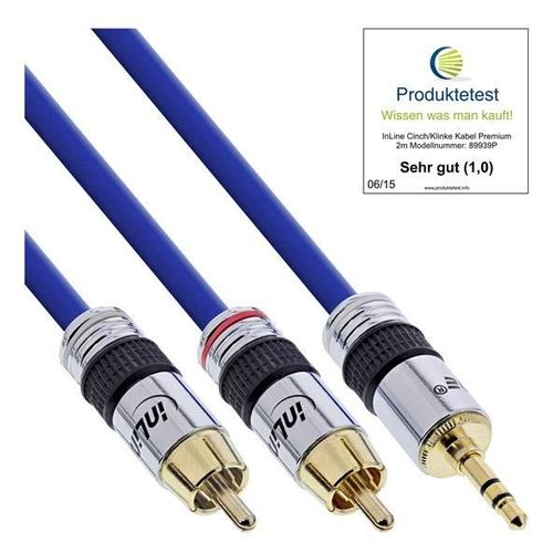 InLine Premium - Câble audio - mini-phone stereo 3.5 mm mâle pour RCA mâle - 10 m