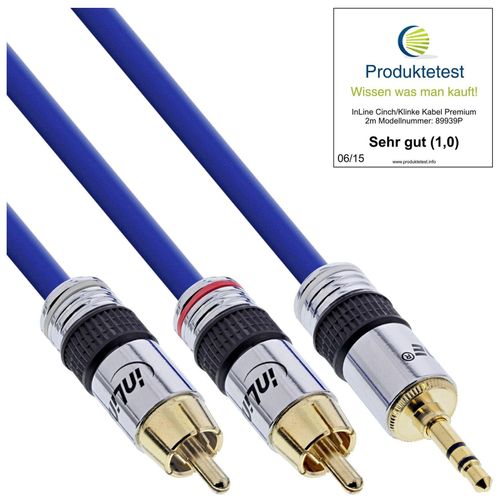 InLine Premium - Câble audio - mini-phone stereo 3.5 mm mâle pour RCA mâle - 1 m