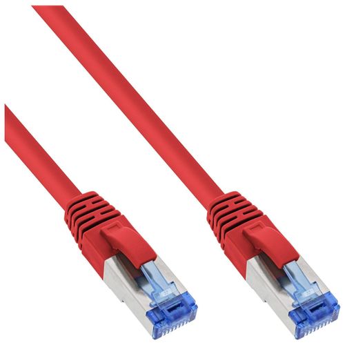 InLine - Cordon de raccordement - RJ-45 (M) pour RJ-45 (M) - 10 m - SFTP - CAT 6a - sans halogène - rouge