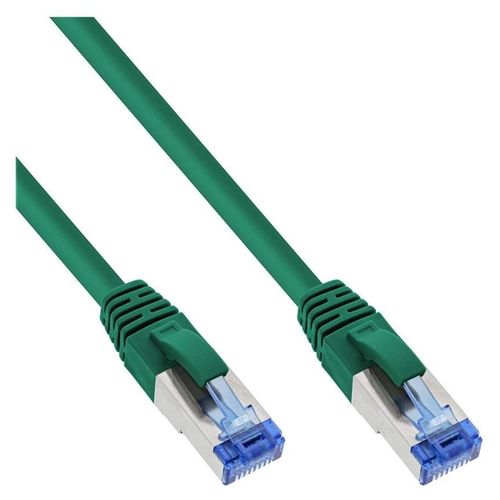 InLine - Cordon de raccordement - RJ-45 (M) pour RJ-45 (M) - 1 m - SFTP - CAT 6a - sans halogène - vert