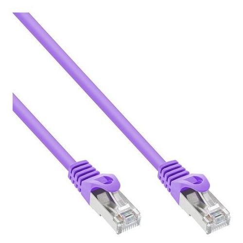InLine - Cordon de raccordement - RJ-45 (M) pour RJ-45 (M) - 50 cm - SFTP - CAT 5e - moulé - violet