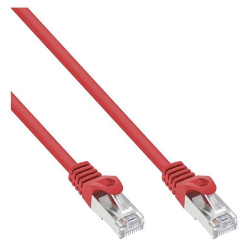 InLine - Cordon de raccordement - RJ-45 (M) pour RJ-45 (M) - 50 m - SFTP - CAT 5e - moulé - rouge