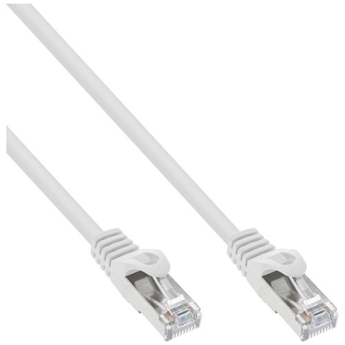 InLine - Cordon de raccordement - RJ-45 (M) pour RJ-45 (M) - 50 m - SFTP - CAT 5e - moulé - blanc
