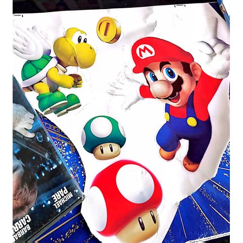 Deco Stickers autocollants mario 3d taille 16cm de hauteur et c'est pièce neuf/ 51/M3
