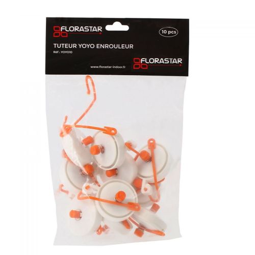 Lot de 10 tuteurs enrouleurs YOYO - FLORASTAR