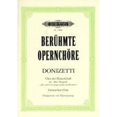 The Servants Chorus From Don Pasquale / Conducteur