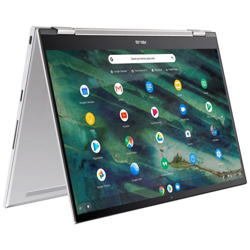 Pack ChromeBook Asus C436FA-E19999 14"" Ecran tactile Intel Core i5 8 Go RAM 512 Go SSD Argent + Housse de protection + Stylet