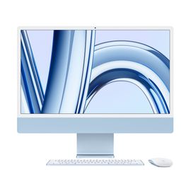 Apple iMac with 4.5K Retina display MQRC3FN/A - Fin 2023 - 24&quot; M3 8 Go RAM 256 Go Bleu AZERTY