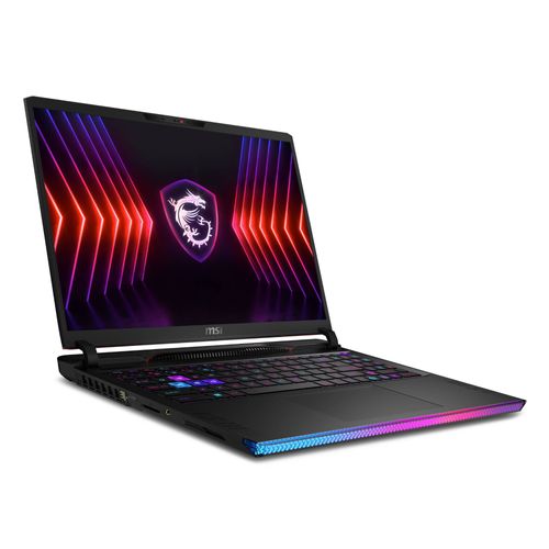 MSI Gaming Raider GE68 HX 14VHG-481FR Intel® Core¿ i9 i9-14900HX Ordinateur portable 40,6 cm (16") Quad HD+ 32 Go DDR5-SDRAM 2 To SSD NVIDIA GeForce RTX 4080 Wi-Fi 7 (802.11be) Windows 11 Pro Noir