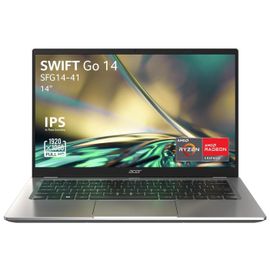 Acer Swift Go 14 SFG14-41 - 14" Ryzen 5 7530U 16 Go RAM 512 Go SSD Argent AZERTY