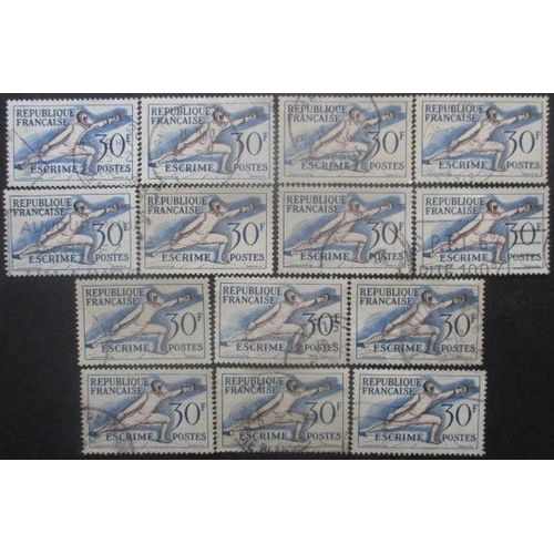 France N°962 X 14 Oblitéré