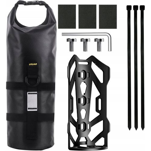Sacoche De Vélo Avec Support De Fourche Avant Vtt Noir Imperméable