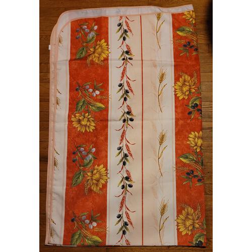 Nappe Motifs Champêtres Olives Épis De Blé Tournesol 240 X 148 Cm