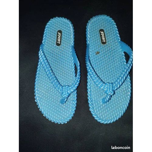 Tongs Sport Turquoise Taille 40