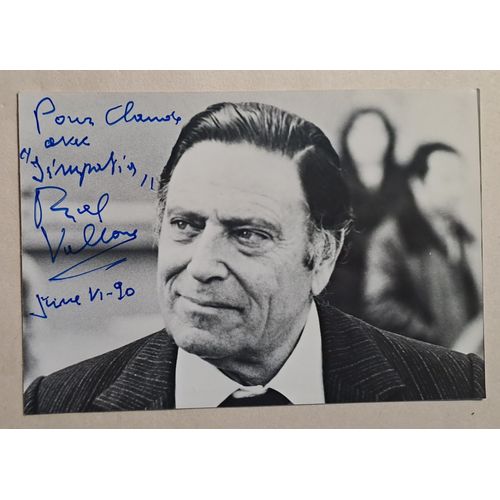 Autographe Sur Photo De Raf Vallone
