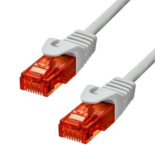 ProXtend - Cordon de raccordement - RJ-45 (M) pour RJ-45 (M) - 7 m - 6 mm - UTP - CAT 6 - sans halogène, sans crochet, bloqué - gris