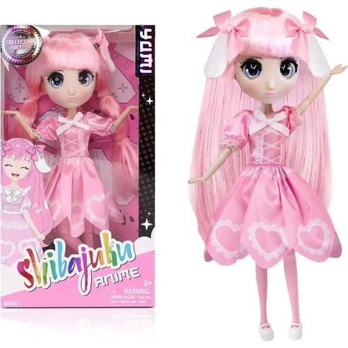 Grande Poupée Kawai Style Japon 30 Cm - Poupée Yumi - Bandai - Licence Officielle Shibajuku Anime